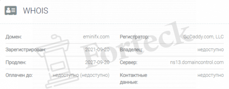 EminiFX – брокер с сайтом за 600 рублей