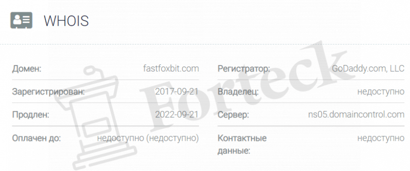 FastFoxBit – слив средств и мошенничество в чистом виде