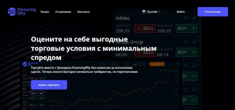 Financingfifty: отзывы о брокерской компании и вариант вывода денег с «лохотрона»