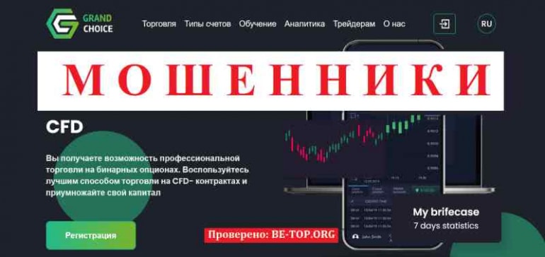 GrandChoice МОШЕННИК отзывы и вывод денег