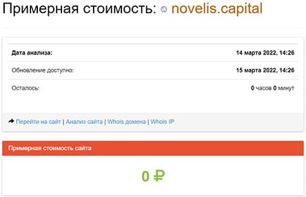 Обзор брокерского проекта NovelisCapital. Очередной опасный проект. Отзывы.