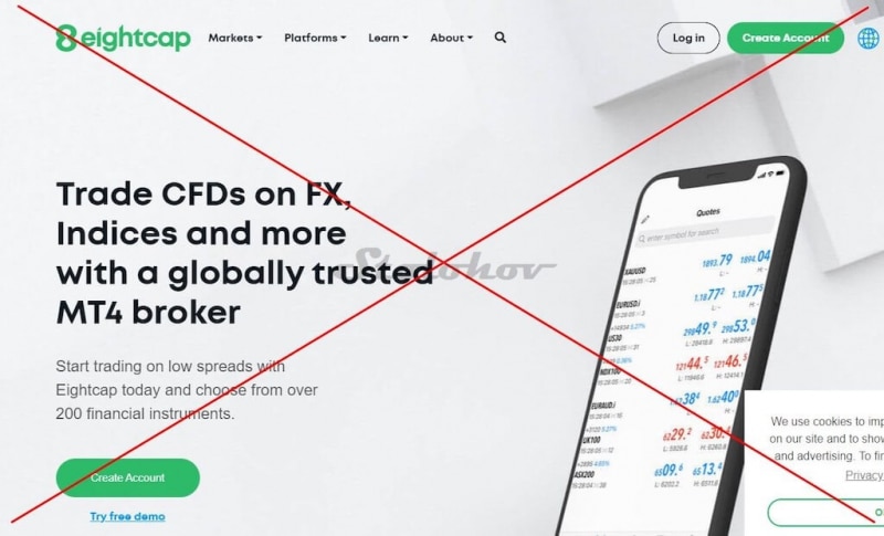 Отзыв о EightCap —иностранный мошенник или честный брокер?
