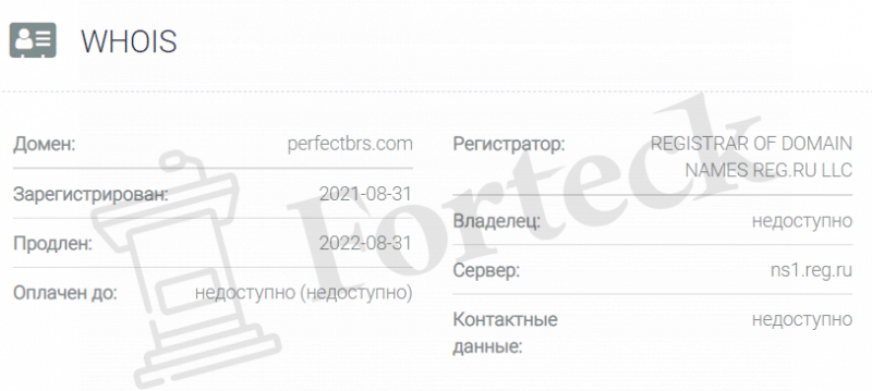 PerfectBrs – брокер без документов и перспектив
