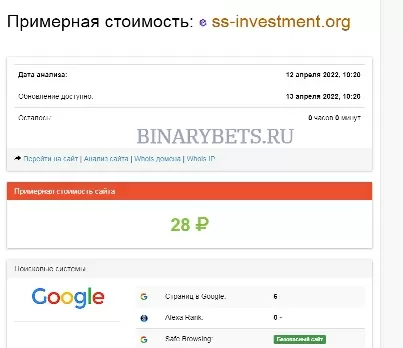 SS-Investment – ЛОХОТРОН. Реальные отзывы. Проверка