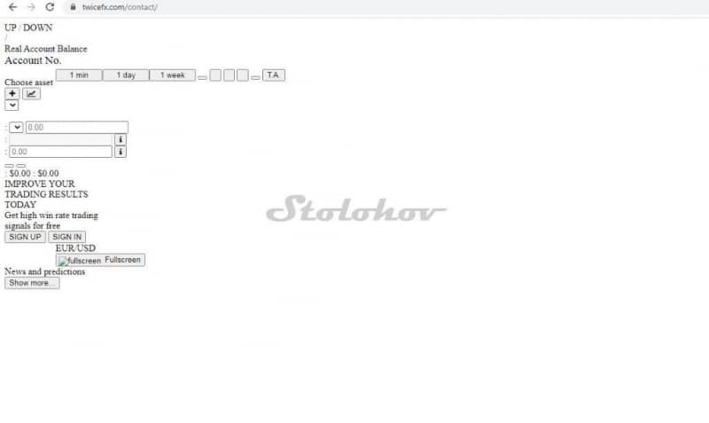 TwiceFX: отзыв о брокере-мошеннике. Как вернуть деньги?