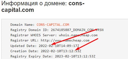 Cons Capital — обзор брокера и отзывы пользователей об опасном проекте.