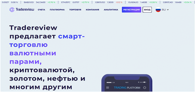 Фиктивный брокер Tradereview. Осторожно! Мошенники и разводилы?