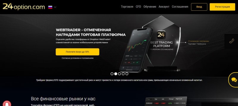 Обзор и отзывы о 24Option.com: развод или нет?