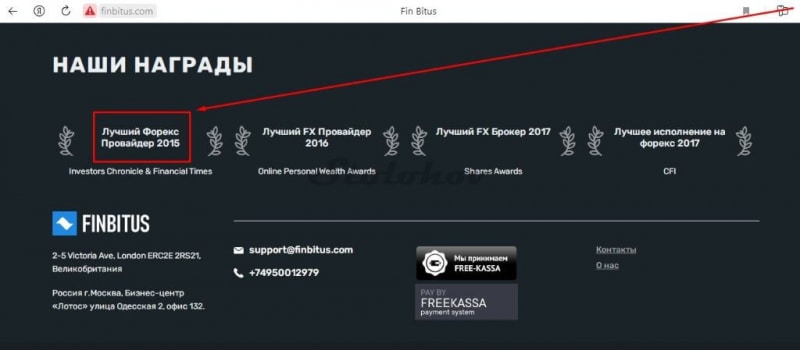 Отзывы про лохотрон Finbitus.com: разоблачение брокера, возврат денег