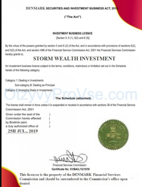 Stormwealth Investment