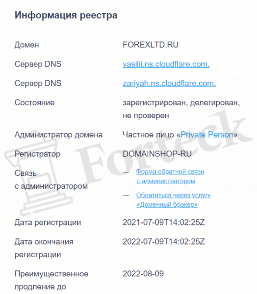 Форекс Брокер Forex Ltd – Рейтинг, информация, отзывы клиентов