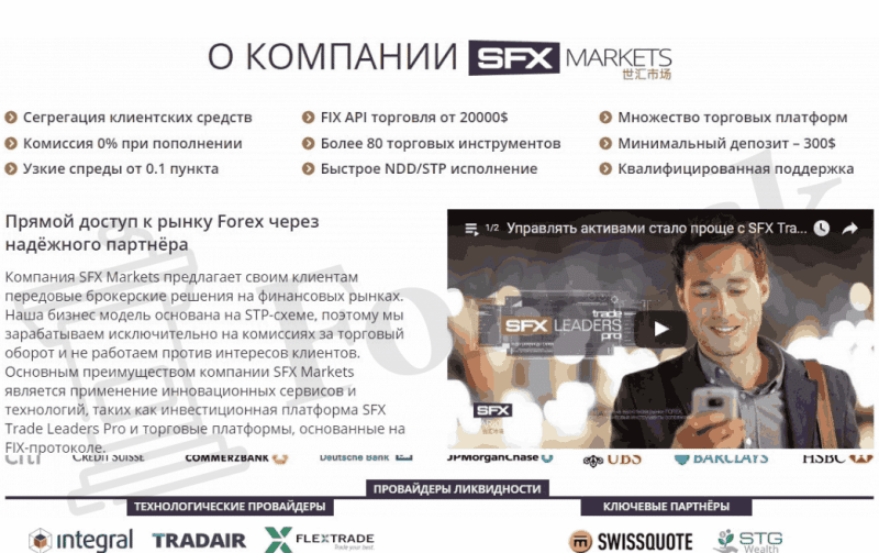 SFX Markets (SFX Markets com) — отзывы реальных клиентов