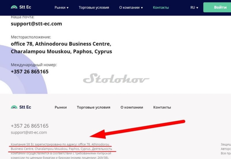 Stt Ес: отзывы о фальшивом брокере из офшора, проверка сайта