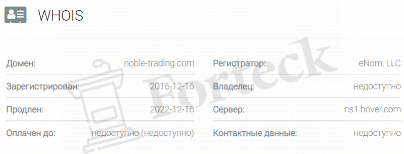 Noble Trading (Нобле Трейдинг) вывод средств, торговые условия, отзывы о брокере