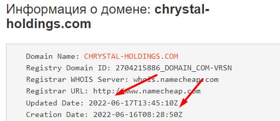 Chrystal Holdings - новый развод или старый лохотрон?