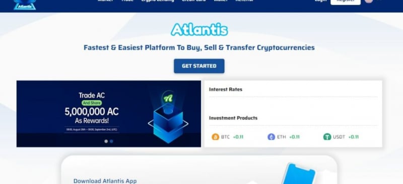 Биржа Atlantis (Атлантис Эксчендж, atlantiscex.com)