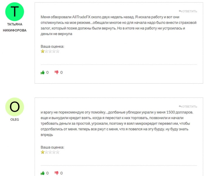 Обзор торговой площадки AllTradeFX. Очередная платформа развода трейдеров?