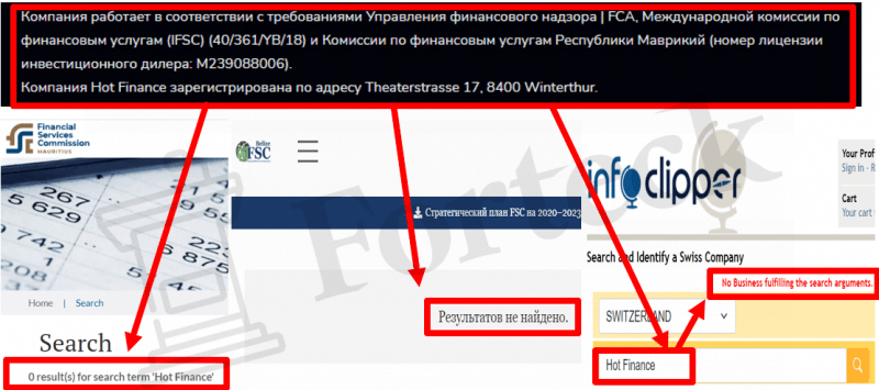 Hot Finance (myhotfinance.com) лжеброкер! Отзыв Forteck