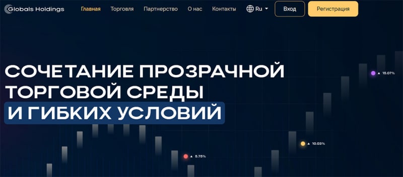 Обзор сайта Globals Holdings и отзывы о нем. Стоит доверять или снова лохотрон?