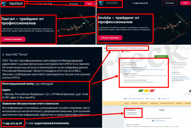 Тантал (tantal.investments) лжеброкер! Отзыв Forteck