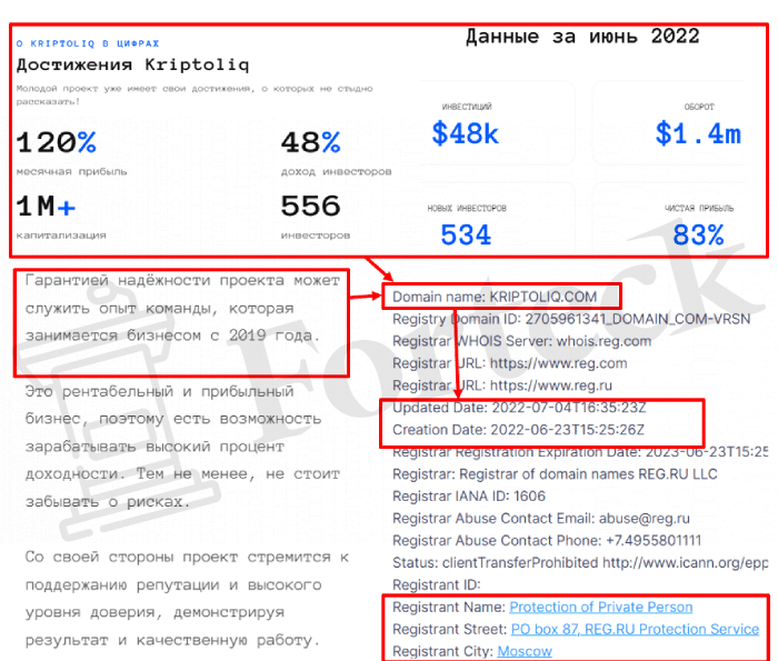 Kriptoliq (kriptoliq.com) проект для развода с инвестициями!