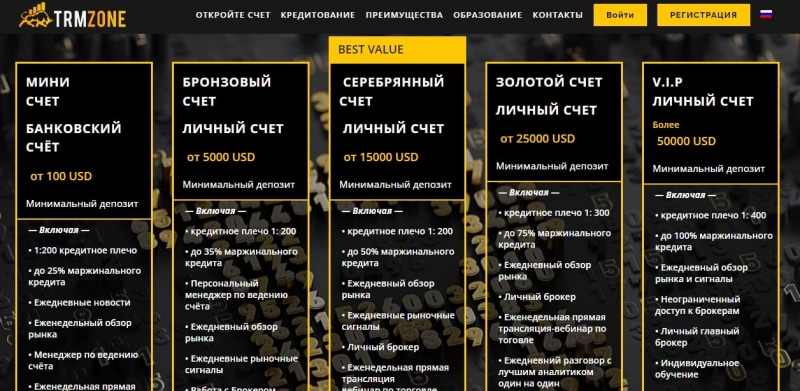 Онлайн-брокер TRMZONE (ТРМЗОН, trm-zone.com)