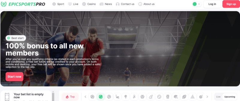 EPICSPORTS PRO (epicsportspro.com) обман со ставками на спорт!