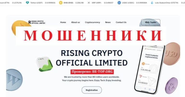 Отзывы и возврат средств из RISING CRYPTO OFFICIAL LIMITED