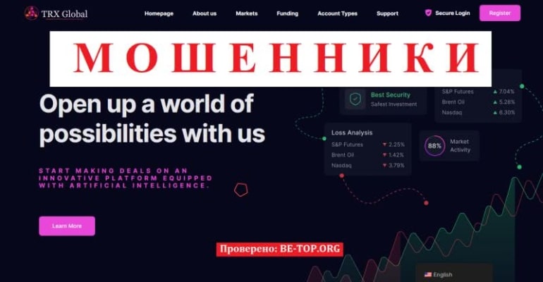 Очередной лохотрон опасных мошенников Trx Global, отзывы