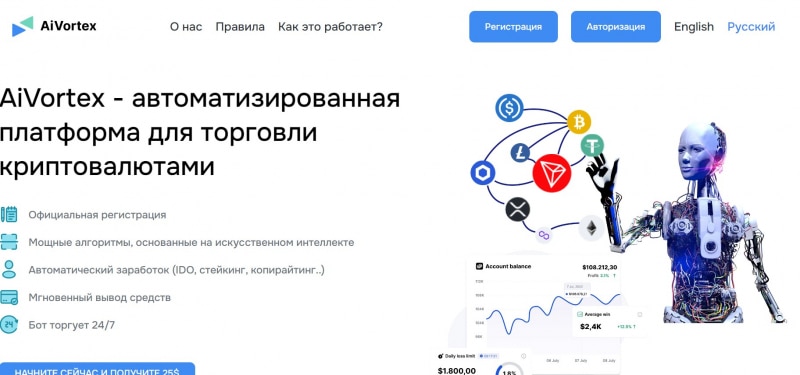 Остерегаемся. AiVortex (restprod.com) – брокер с элементами автотрейдинга от аферистов. Можно ли вернуть финансы. Отзывы клиентов