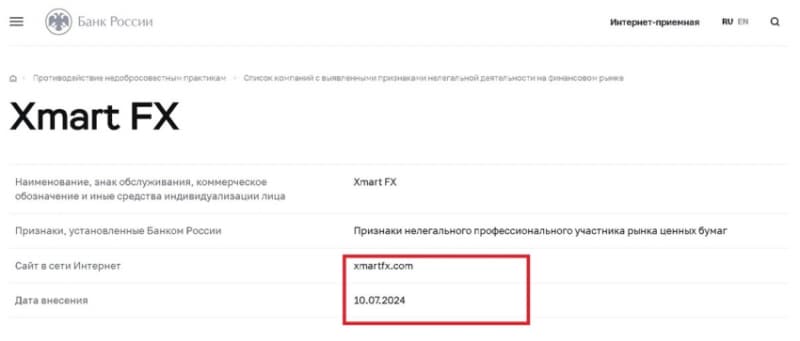 Обзор брокера Xmart FX (xmartfx.com, trade.xmartfx.com), отзывы трейдеров. Как вернуть деньги?