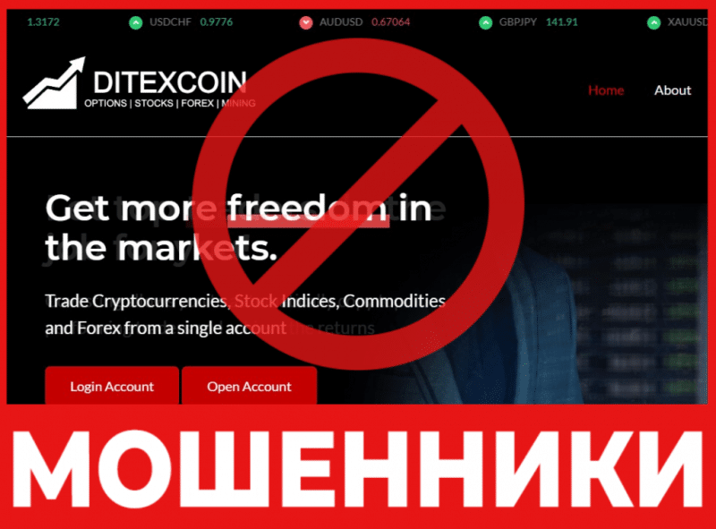 Брокер-мошенник Ditexcoin  — обзор, отзывы, схема обмана