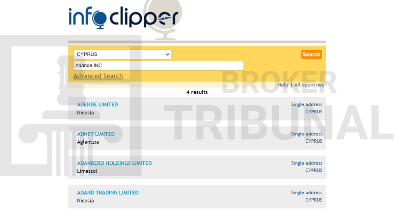 Adande INC — клонированный лжеброкер, которые ворует деньги