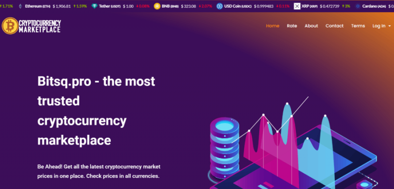 Cryptocurrency Marketplace (bitsq.pro) биржа для развода!