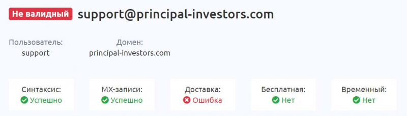 Principal Investors: что за странная компания? Очередной лохотрон или нет? Скорее всего банальный развод.