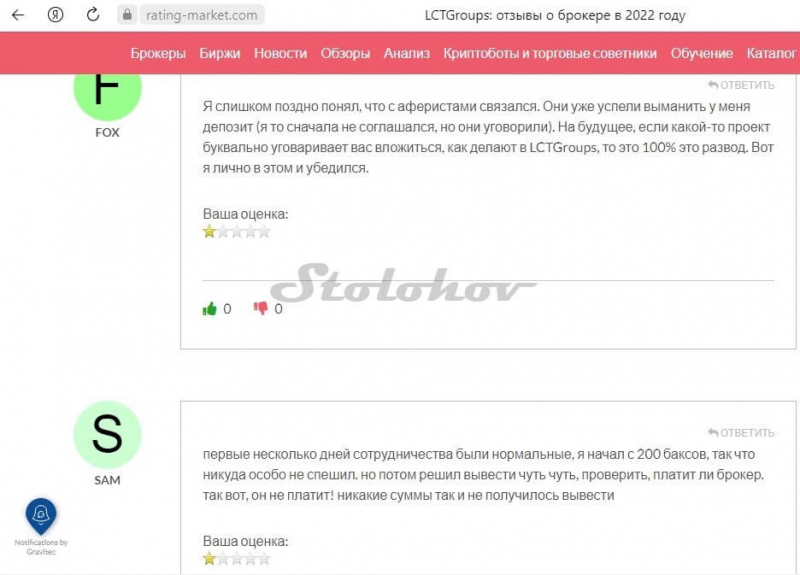 Разоблачение псевдо-брокера LCTGroups: отзывы вкладчиков, проверка легенды и документов