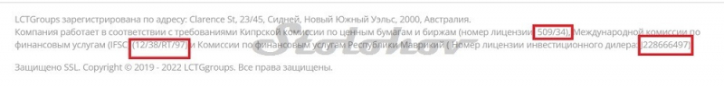 Разоблачение псевдо-брокера LCTGroups: отзывы вкладчиков, проверка легенды и документов