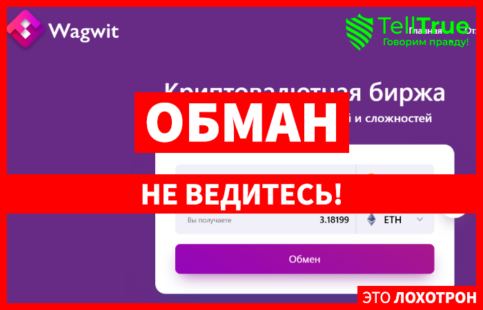 Wagwit (wagwit.com) обменник для кидалова!