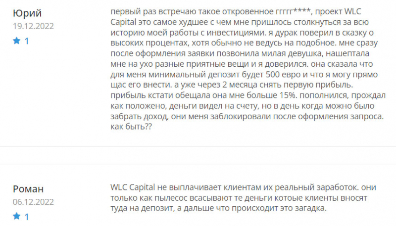 WLC Capital: заслуживает ли онлайн-платформа внимания? Сами решаете сотрудничать или нет.