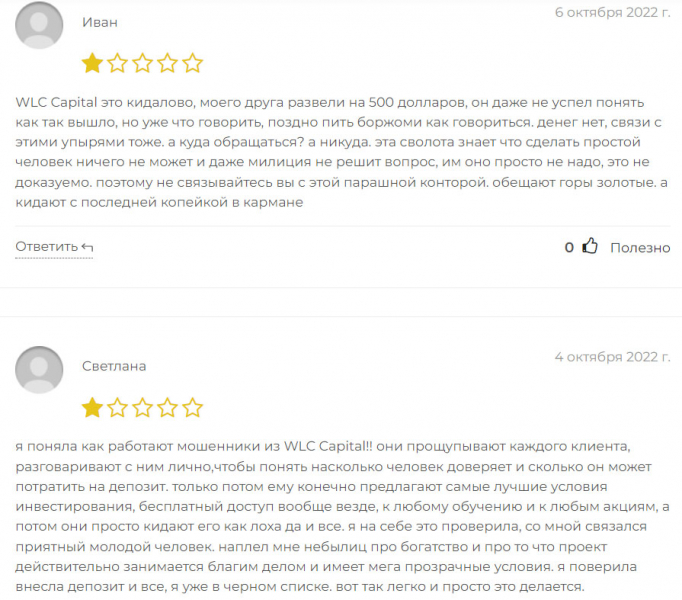 WLC Capital: заслуживает ли онлайн-платформа внимания? Сами решаете сотрудничать или нет.